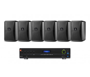 Комплект акустики 6 настенных динамиков JBL Control 25-1 | Bluetooth | 6х30Вт